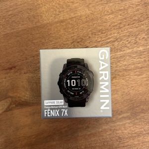 Garmin fēnix 7X Sapphire Solar GPS Watch - Black